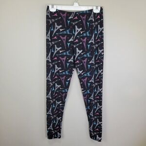 Leggings Depot Black Eiffel Tower Polyester Spandex Ankle Leggings‎ Plus Size